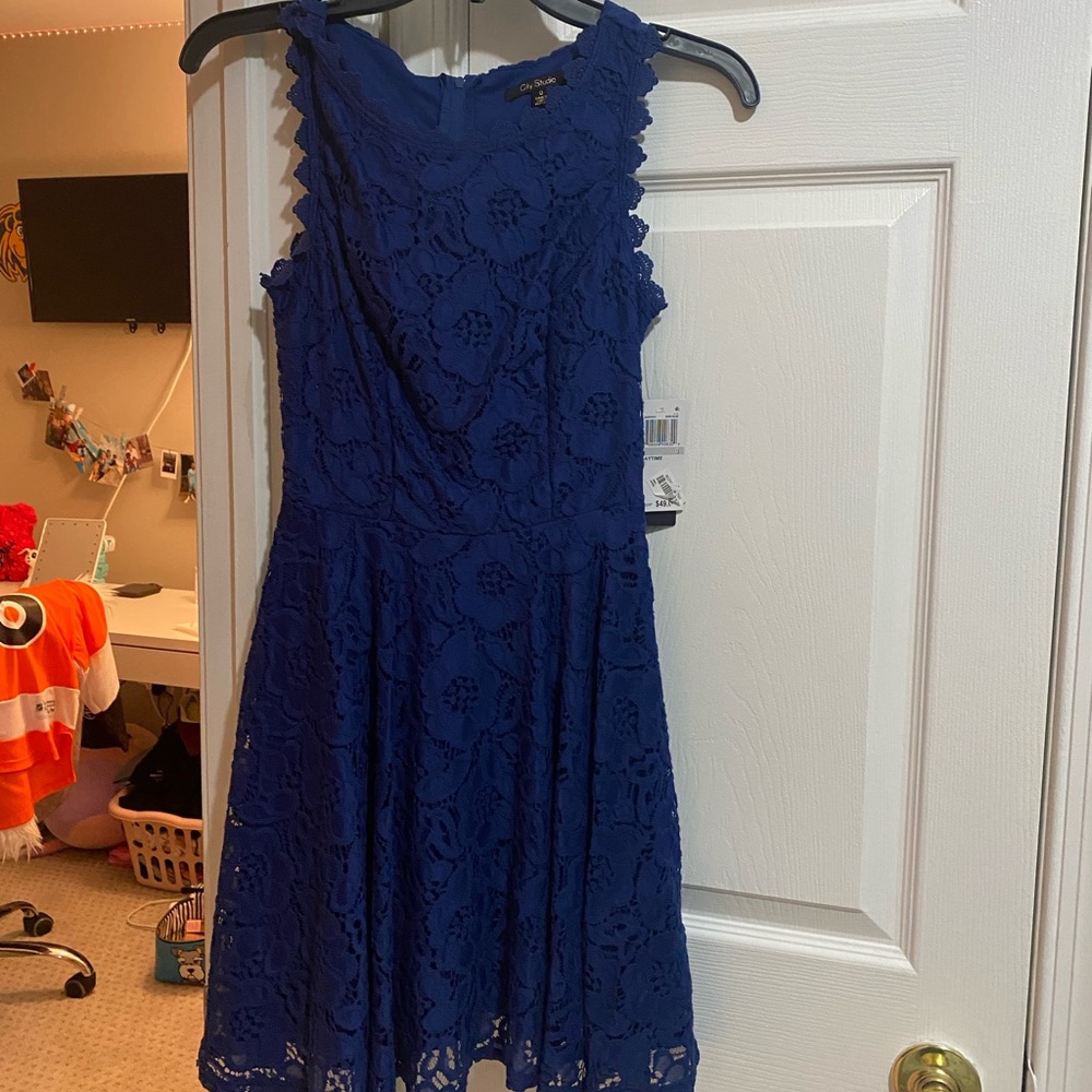 Macy’s Juniors Dress (Navy Blue Dress)